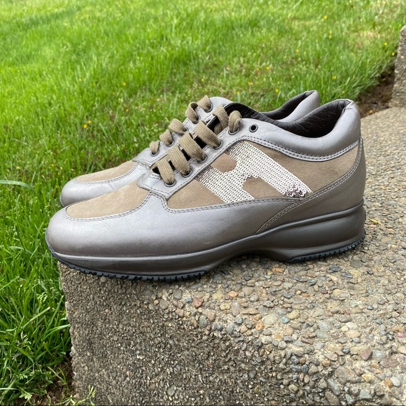 Hogan Interactive Walking Shoes Sequin Trainers - Picture 4 of 16
